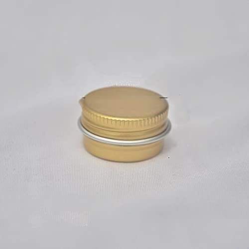 30pcs 5/10/15/20/30/50g Rosegold Round Empty Silver Aluminum Tin Spice Candle Jars Cosmetic Lip Balm Container Refillable Bottle (Gold-5g)