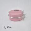 30pcs 5/10/15/20/30/50g Rosegold Round Empty Silver Aluminum Tin Spice Candle Jars Cosmetic Lip Balm Container Refillable Bottle (Pink-10g) view 2