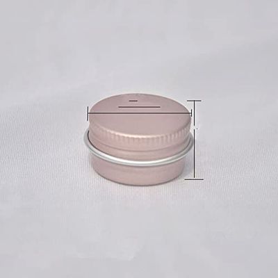 30pcs 5/10/15/20/30/50g Rosegold Round Empty Silver Aluminum Tin Spice Candle Jars Cosmetic Lip Balm Container Refillable Bottle (Rosegold-5g)