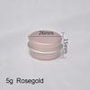 30pcs 5/10/15/20/30/50g Rosegold Round Empty Silver Aluminum Tin Spice Candle Jars Cosmetic Lip Balm Container Refillable Bottle (Rosegold-5g) view 2