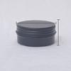 30pcs 5/10/15/20/30/50g Rosegold Round Empty Silver Aluminum Tin Spice Candle Jars Cosmetic Lip Balm Container Refillable Bottle (Black-50g) view 1