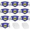 10 PCS Customized Cotton Face Mask Unisex Women Men Kids Adults view 1