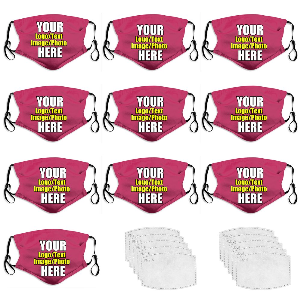 10 PCS Custom Face Mask Custom Masks Wholesale Face Masks Wedding Face Mask Face Mask Custom Logo Mask Personalized Face Mask Bulk Face Mask Set