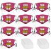 10 PCS Custom Face Mask Custom Masks Wholesale Face Masks Wedding Face Mask Face Mask Custom Logo Mask Personalized Face Mask Bulk Face Mask Set view 1