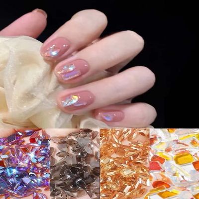 400 PCS 4 Colors Special-Shaped Diamonds Mix 20 Styles Flat back Shiny Nail Art Shaped Rhinestones, Shiny Mixed Rhinestones Nail Art Decoration for Nail Art Design (4 Packs)
