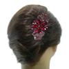 Set of 3 jcgy Large Barrettes Sparkly Crystals Thick Hair Hairclips for Women 0052-3brownGreenRed view 4