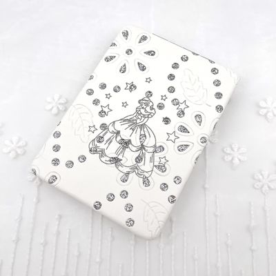 12 Pcs Sweet 15 Quinceanera Bling Compact Mirror Square Pu Leather Makeup Mirror Recuerdos De Bautizo First Communion Mis Aos for Party Favors (White)