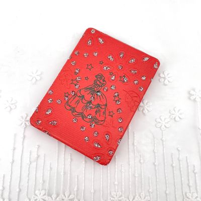 12 Pcs Sweet 15 Quinceanera Bling Compact Mirror Square Pu Leather Makeup Mirror Recuerdos De Bautizo First Communion Mis Aos for Party Favors (Red)