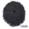 Afro curly toupee for black men full poly african american human hair systems injected pu hairpiece Durable skin kinky curly mens wigs(8"x 10", 1B# Natural Black/Off Black-12MM Afro Wave Curl) view 4