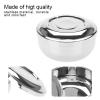 AYNEFY Shaving Soap Bowl, Portable Universal Men Stainless Steel Beard Shaving Soap Bowl Shaving Mug Container with a Mirror for Travel, Salon and Home Use view 4