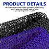 3 Pieces African Net Soft African Bathing Sponge African Body Exfoliating Shower Net, Back Scrubber Washer Skin Smoother, African Long Net Bath Sponge for Daily Use Body Scrub Exfoliation Cloth view 3