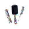 The Oriental Hair Brush and Comb Set by BeaverStrong - Far East All Purpose Large Paddle Brush and Combs Kit for Men and Women (3-Pack) view 1