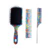 The Oriental Hair Brush and Comb Set by BeaverStrong - Far East All Purpose Large Paddle Brush and Combs Kit for Men and Women (3-Pack) view 2