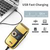 DSP Bald Shaver for Men Shavers for Men 2 in1 Barber Shaver with Precision Trimmer 3-Speed Electric Razor with LED Digital Display Stainless Steel (Gold) view 3