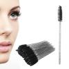 50pcs Disposable Eyelash Brushes, Portable Mascara Brush Wands Applicator Makeup Tool for Eyelash Extension(black) view 1