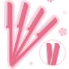 10 Pieces Eyebrow Razor for Women Facial Shaver Razor Brow Shaper Eyebrow Trimmer Dermaplaner Shaping Tool with Cover (Pink) view 4