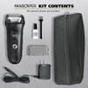 Wahl Manscaper Lithium-Ion Hypoallergenic Shaver with Flexible Titanium Foils to Prevent Skin Irritation and Shaver Bumps view 2