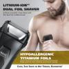 Wahl Manscaper Lithium-Ion Hypoallergenic Shaver with Flexible Titanium Foils to Prevent Skin Irritation and Shaver Bumps view 3
