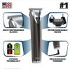 Wahl Stainless Steel Lithium Ion 2.0+ Slate Beard Trimmer for Men - Electric Shaver, Nose Ear Trimmer, Rechargeable All in One Men's Grooming Kit (Pack of 6) view 2