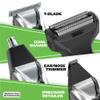 Wahl Stainless Steel Lithium Ion 2.0+ Slate Beard Trimmer for Men - Electric Shaver, Nose Ear Trimmer, Rechargeable All in One Men's Grooming Kit (Pack of 6) view 4