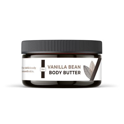 Earthley Wellness, Whipped Body Butter, Vanilla, Ultra-Hydrating & Nourishing, Softens & Soothes Dry Skin, Made with Real Vanilla Beans, Rich in Mango Butter & Apricot Oil (8oz)