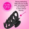 Scunci by Conair No-Slip Grip Thick Hair, Large Hair Claw Clip, 4.25 Large Jaw Clip, Black, Packaging may vary (1, count) view 2