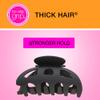 Scunci by Conair No-Slip Grip Thick Hair, Large Hair Claw Clip, 4.25 Large Jaw Clip, Black, Packaging may vary (1, count) view 3