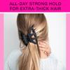 Scunci by Conair No-Slip Grip Thick Hair, Large Hair Claw Clip, 4.25 Large Jaw Clip, Black, Packaging may vary (1, count) view 4
