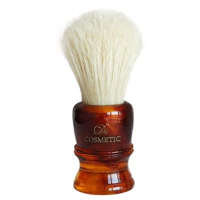 Dscosmetic Plisoft Boar Bristle Hair Shaving Brush for Men,22mm Soft and Good Backbone Hair Knot with Amber Resin Handle