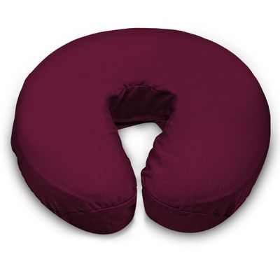 LONDON LINENS Microfiber Face Rest Cradle Covers - 4 Pieces (4, Burgundy)