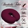 LONDON LINENS Microfiber Face Rest Cradle Covers - 4 Pieces (4, Burgundy) view 2