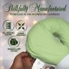 LONDON LINENS Microfiber Face Rest Cradle Covers - 4 Pieces (4, Sage Green) view 3