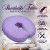 LONDON LINENS Microfiber Face Rest Cradle Covers - 4 Pieces (4, Lilac) view 2