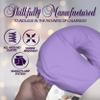 LONDON LINENS Microfiber Face Rest Cradle Covers - 4 Pieces (4, Lilac) view 3