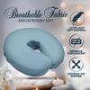 LONDON LINENS Microfiber Face Rest Cradle Covers - 4 Pieces (4, Blue) view 2