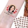 20pcs Personalized Temporary Stickers Tattoos Birthday Wedding Bachelor Party Gift, Custom Face Temporary Tattoo With Face and Name for Bride Fiancee, Gift for Wife Girlfriend Women Her Birthday view 1