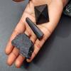 Black Tourmaline Pyramid Pencil and Raw Crystals Set of 3 for Protection from Negative Energy & Evil Eyes view 3
