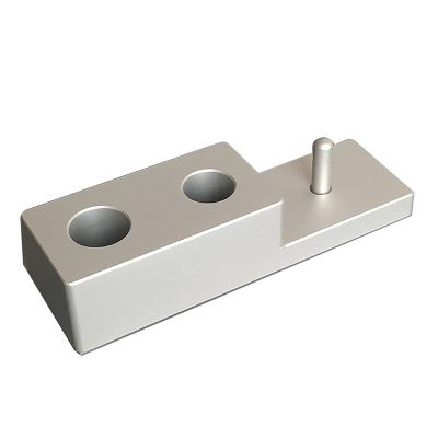 Dscosmetic Safety Razor Stand holder Matt Silver Aluminum Alloy Holds 3 Razors Cnc Machined