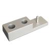 Dscosmetic Safety Razor Stand holder Matt Silver Aluminum Alloy Holds 3 Razors Cnc Machined view 1