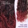 Fashion Icon Curly Wavy Ponytail Extension Clip In Wave Real Hair Black Ponytail Drawstring Clip On Extensions Hair Body Thick Weave Fake Pony tails Synthetic Hairpiece for Women 26 Inch view 2