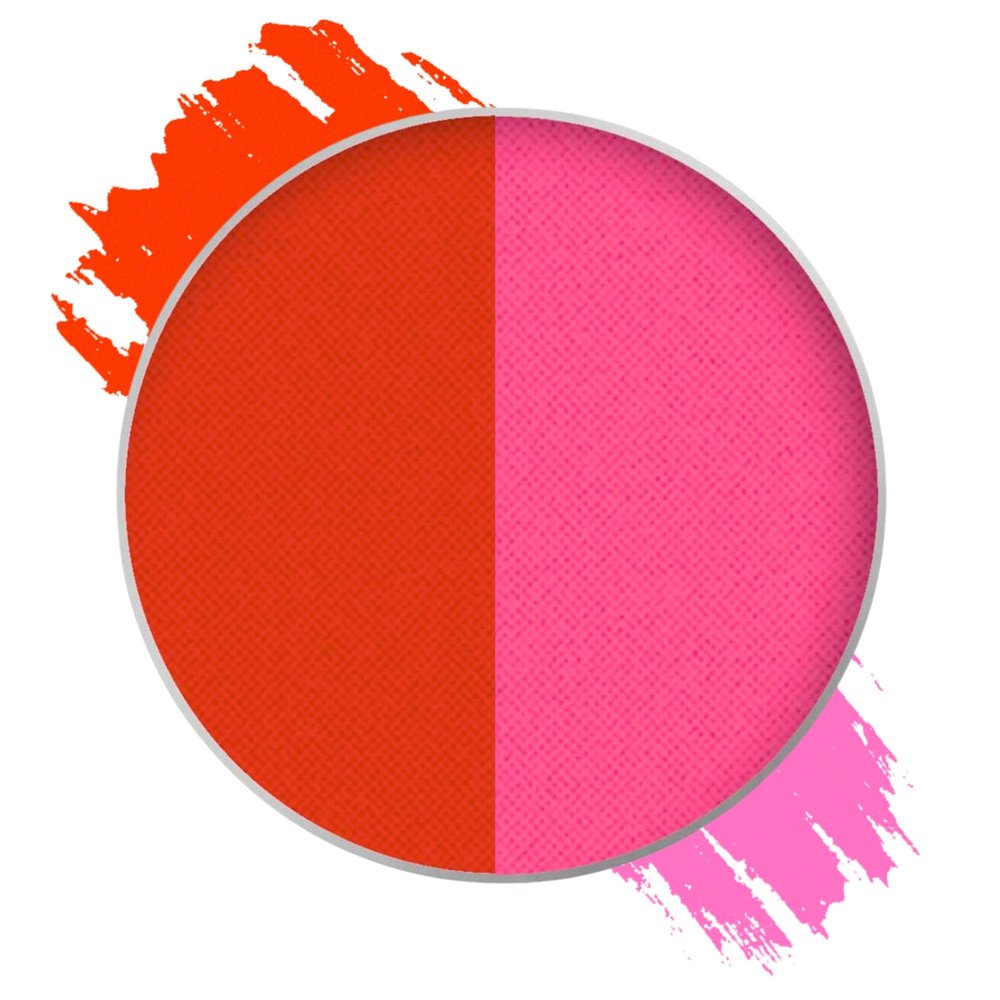 Mehron Makeup Paradise Makeup AQ Refill (.25 oz) (Super Nova Neon Orange/Orange UV)