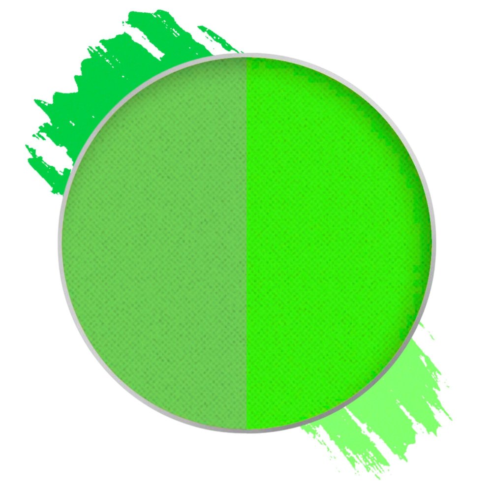 Mehron Paradise FX UV Neon Glow  Martian  Neon Green/Green UV 0.25 oz | Pro Water-Activated Shimmer Paint for Raves, Costumes, SFX, Halloween, Stage, Screen, Theater & Cosplay