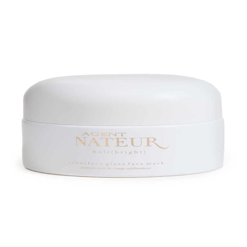 Agent Nateur - holi (bright) Natural Resurfacing Glass Face Mask | Vegan, Non-Toxic, Clean Haircare (1 fl oz | 30 mL)