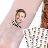 Kullder 20pcs Personalized Bachelorette Wedding Tattoos for Groom Bride, Custom Name Face Temporary Tattoos for Men Women, Men Birthday Gift for Husband Boyfriend view 1