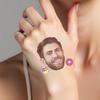 Kullder 20pcs Personalized Birthday Wedding Bachelor Party Gift Temporary Stickers Tattoo, Custom Face Temporary Tattoos With Face and Name, Gift for Dad Husband Boyfriend Men Groom Fiance Him view 1