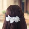 1 pc Handmade Gardenia Hair Pin Lapel pin Bridal Hairpiece White Wedding Flower Headpiece view 3