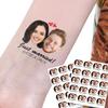 20pcs Custom Face Photo Temporary Tattoos for Couple, Face Sticker Tattoo for Couple Bride Groom Wedding Deco, Wife Anniversary Husband, Gift for Men Women Anniversary Boyfriend Birthday Girlfriend view 1