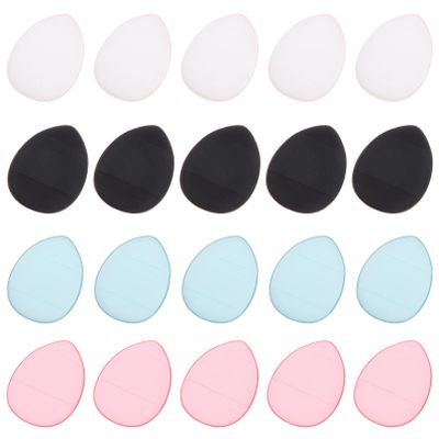 20pcs finger puff foundation puffs makeup setting powder Cosmetic Puffs blending sponge mini Ultra Soft Body Puff esponjas para maquillaje Hydrophilic non-latex powder puff face