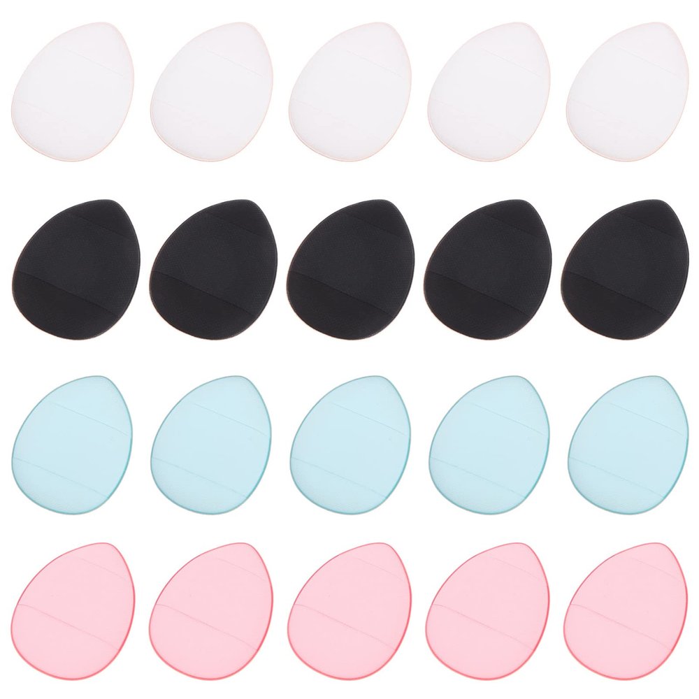 20pcs finger puff foundation puffs makeup setting powder Cosmetic Puffs blending sponge mini Ultra Soft Body Puff esponjas para maquillaje Hydrophilic non-latex powder puff face