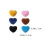 FOMIYES 12pcs Heart Shaped Magnetic Nail Art Ornaments Removable Plush Decor for Manicure Easy to Use Fuzzy Accessories for Creative Nail Design view 2